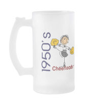 1950’s Cheerleader Stick Figure Coffee Mug