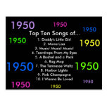1950 Songs Postcards