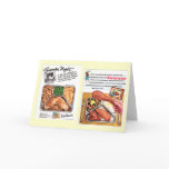 1950 TV Dinner Vintage Ad Greeting Card