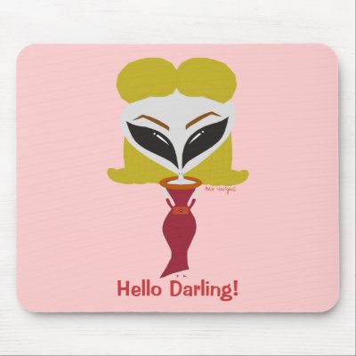 1950's Alien Mousepad by BexVargasAliens