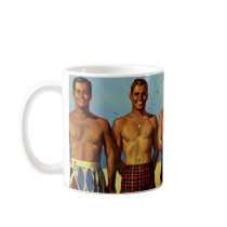 1950s Beach Dudes Mugs