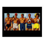 1950s Beach Dudes Postcards