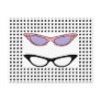 1950s Cats'-Eye Glasses Note Card Post Card