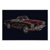 1950's Chevrolet Corvette Convertible Photo