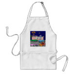 1950s Diner Route 66 and Vintage Cars aprons