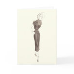 1950's Fashion - Greeting or Note Card