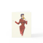1950's Fashion - Note or Greeting Card