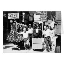 1950's Garment District, New York City Photo Greeting Card