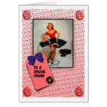 1950'S JIVING PIN UP GIRL  RETRO CARDS