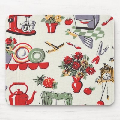 1950's Retro Designs Mouse Pad by melroseplacesf