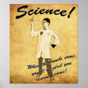 1950s Retro Science Poster posters