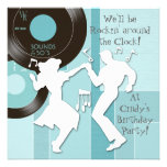 1950's Theme Birthday Party Invitations