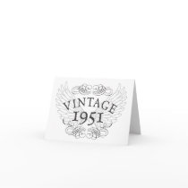 1951 Vintage with Wings Card