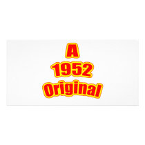 1952  Original Red Customised Photo Card