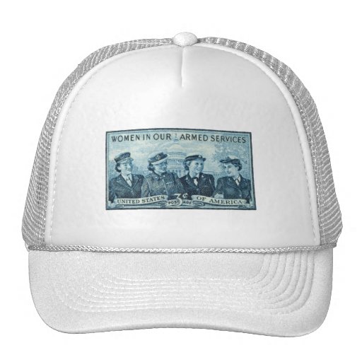 1952 Women in US Armed Services Stamp Trucker Hat