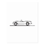 1953 1954 1955 Corvette Post Card