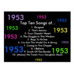 1953 Songs Post Cards