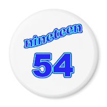 1954 Nineteen 54 Refrigerator Magnet