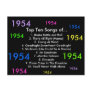 1954 Songs Postcard