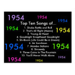 1954 Songs Postcard