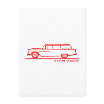 1955 Chevrolet Stationwagon Post Cards