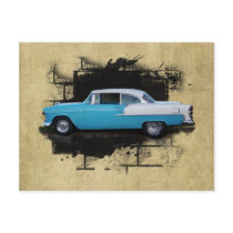 1955 Chevy Bel Air- Classic Cars- Postcard