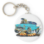 1955 Chevy Belair Turquoise Car Keychains