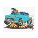 1955 Chevy Belair Turquoise Car Post Cards