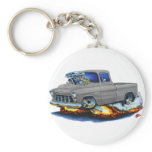 1955 Chevy Pickup Grey Truck Keychains