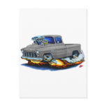 1955 Chevy Pickup Grey Truck Postcard