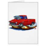1955 Chevy Pickup Red Truck Greeting Card