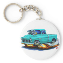 1955 Chevy Pickup Turquoise Truck Key Chains