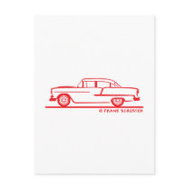 1955 Chevy Sedan Post Card