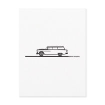 1955 Chevy Station Wagon Post Cards