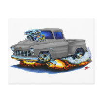 1955 Chevy Stepside Pickup Grey Truck Post Cards