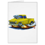 1955 Chevy Stepside Pickup Yellow Truck Greeting Card