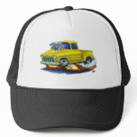 1955 Chevy Stepside Pickup Yellow Truck Hats