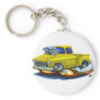 1955 Chevy Stepside Pickup Yellow Truck Keychain
