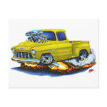 1955 Chevy Stepside Pickup Yellow Truck postcards