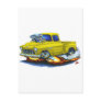 1955 Chevy Stepside Pickup Yellow Truck Postcards