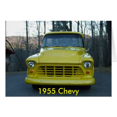 1955 Chevy Truck Greeting Cards by pfdesign