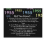 1955 did you know? postcard