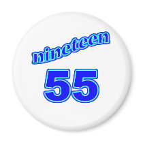 1955 Nineteen 55 Fridge Magnets