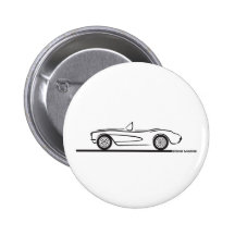 1956 1957 Chevrolet Corvette Button