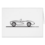 1956 1957 Chevrolet Corvette Card