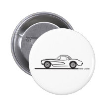 1956 1957 Chevrolet Corvette Hardtop Buttons