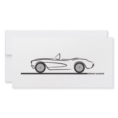 1956 1957 Chevrolet Corvette Custom Photo Card by frengi