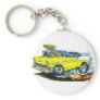 1956 Chevy 150-210 Yellow Car Keychain