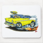 1956 Chevy 150-210 Yellow Car mousepads