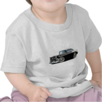 1956 Chevy Belair Black-White Car Tees